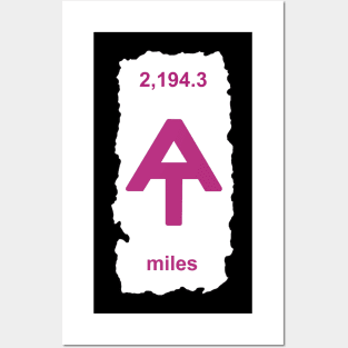 Appalachian Trail white blaze with 2022 mileage Posters and Art